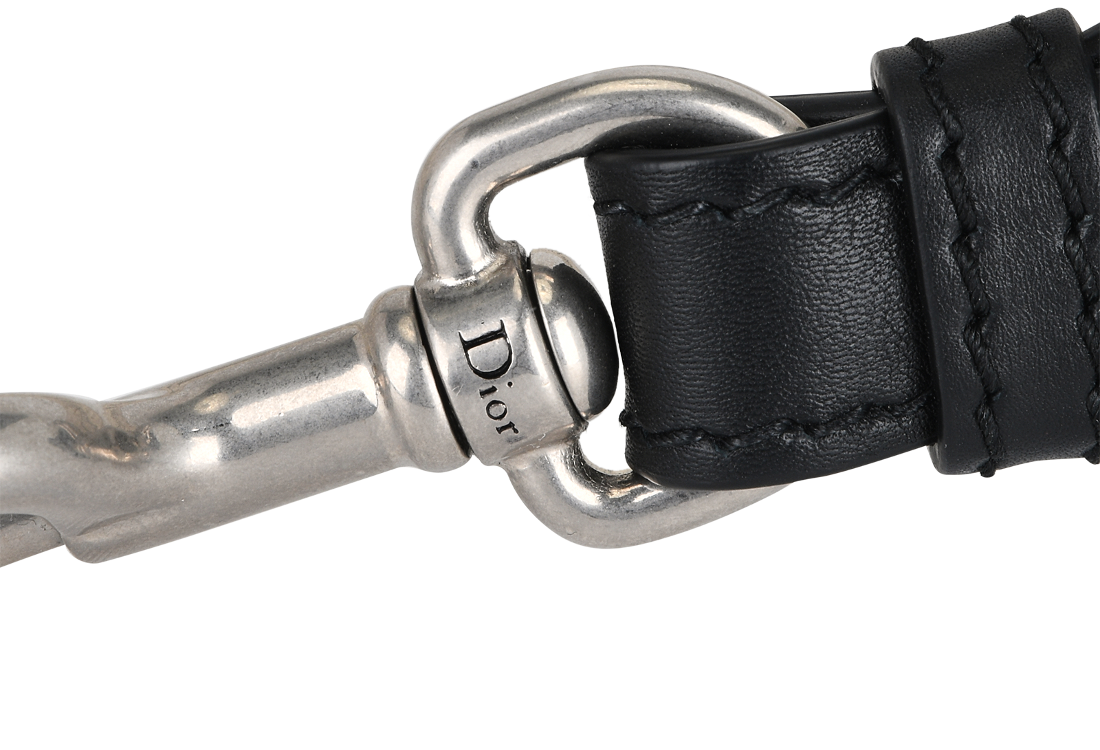 Christian Dior Adjustable Shoulder Strap, &pound;375, Accessories, Cream/Grey, Canvas/Leather, Other view